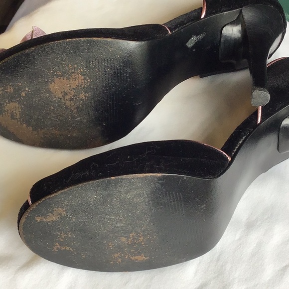 Steve Madden Velvet peep toe heels - Picture 8 of 10